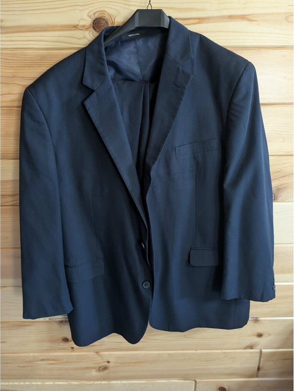 Van Heusen Blue Striped Suit Separates 2-Piece 38 x 29 Pants, Jacket ? see photo